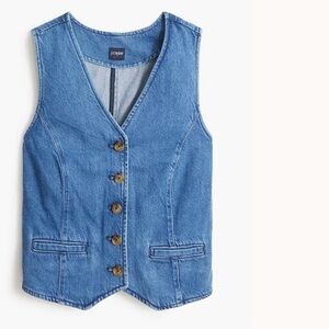 J. Crew Blue Denim Vest Top NWT